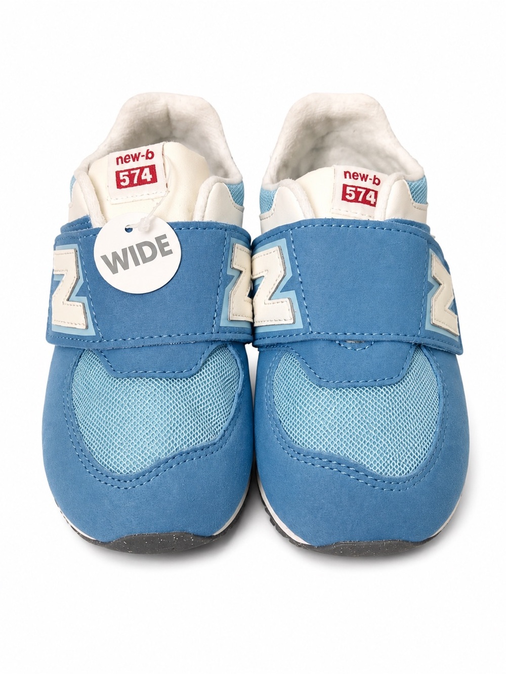 New Balance Infant 574 Wide Light Blue and Sky Blue Sneakers